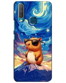 Чехол для Vivo Y15 с картинкой «Капибара Ван Гога»