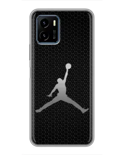 Чехол для Vivo Y15s с картинкой «Jordan Dark Carbon»