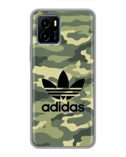 Чехол для Vivo Y15s с картинкой «Милитари стиль Adidas»