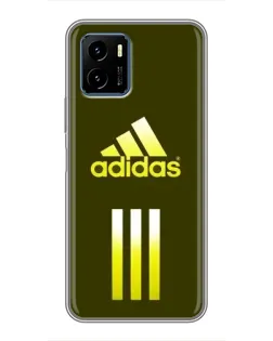 Чехол для Vivo Y15s с картинкой «Оливковый градиент Adidas»
