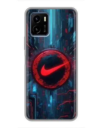 Чехол для Vivo Y15s с картинкой «Техногенный стиль Nike»