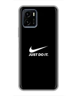 Чехол для Vivo Y15s с картинкой «Минимализм от Nike»