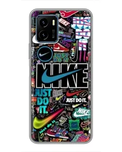 Чохол для Vivo Y15s з картинкою «Яскравий колаж Nike»