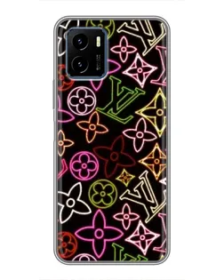 Чохол для Vivo Y15s з картинкою «Неоновий мікс Nike»