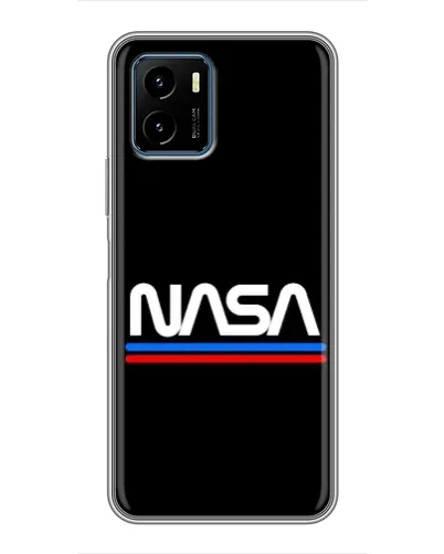 Чехол для Vivo Y15s с картинкой «NASA — классика Red Blue» Чехол для Vivo Y15s с картинкой «NASA — классика Red Blue»