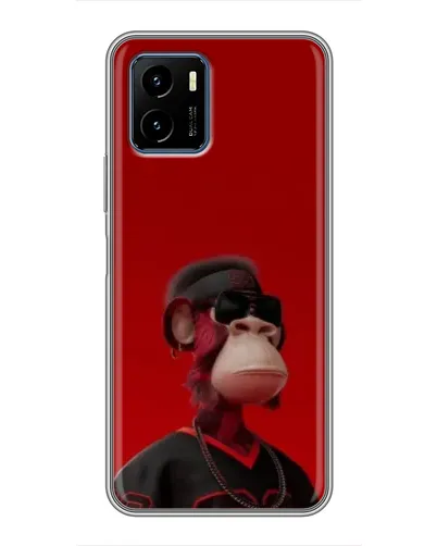 Чехол для Vivo Y15s с картинкой «Bored Ape в красном» Чехол для Vivo Y15s с картинкой «Bored Ape в красном»