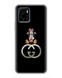 Чехол для Vivo Y15s с картинкой «Минни Маус на лого»