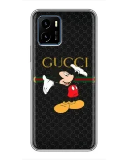 Чехол для Vivo Y15s с картинкой «Микки Маус Gucci»