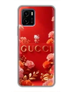 Чехол для Vivo Y15s с картинкой «Gucci — золотой сад»