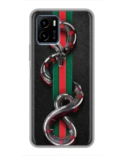 Чохол для Vivo Y15s з картинкою «Gucci — змія на смузі»