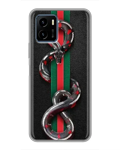 Чохол для Vivo Y15s з картинкою «Gucci — змія на смузі» Чохол для Vivo Y15s з картинкою «Gucci — змія на смузі»