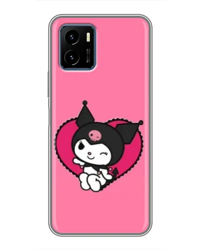 Чехол для Vivo Y15s с картинкой «Kuromi — любовь в сердце»