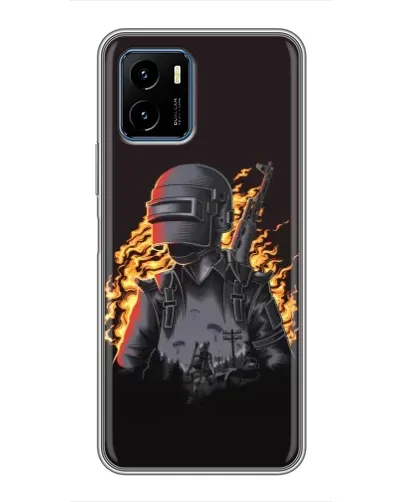 Чехол для Vivo Y15s с картинкой «PUBG — огненный силуэт» Чехол для Vivo Y15s с картинкой «PUBG — огненный силуэт»