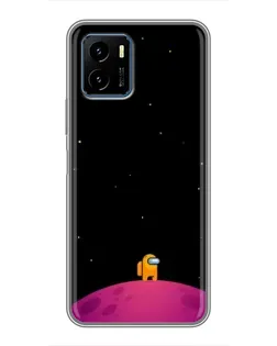 Чехол для Vivo Y15s с картинкой «Одинокий герой на планете»