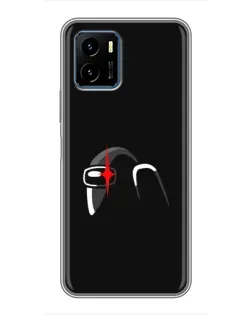 Чехол для Vivo Y15s с картинкой «Among Us шлем»
