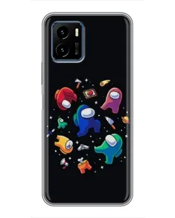 Чехол для Vivo Y15s с картинкой «Among Us космос»