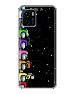 Чехол для Vivo Y15s с картинкой «Команда Among Us»
