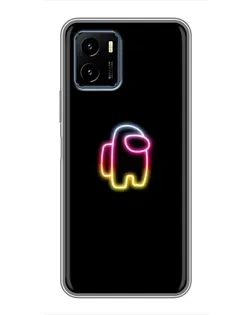 Чехол для Vivo Y15s с картинкой «Among Us градиент»