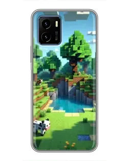 Чехол для Vivo Y15s с картинкой «Minecraft летний день»
