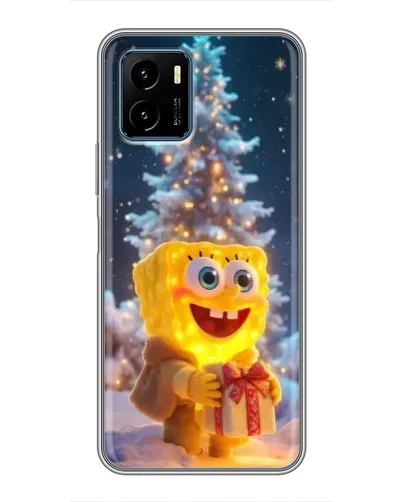 Чехол для Vivo Y15s с картинкой «Рождественский Спанч Боб» Чехол для Vivo Y15s с картинкой «Рождественский Спанч Боб»
