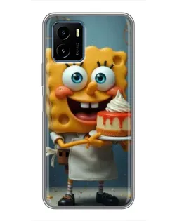 Чехол для Vivo Y15s с картинкой «Повар Спанч Боб»