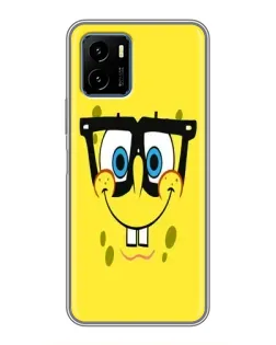 Чехол для Vivo Y15s с картинкой «Минималистичный Спанч Боб»