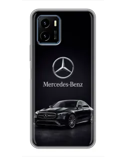 Чехол для Vivo Y15s с картинкой «Mercedes — решетка радиатора»