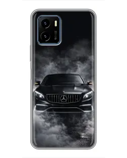 Чехол для Vivo Y15s с картинкой «Mercedes в дыму»