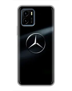 Чехол для Vivo Y15s с картинкой «Mercedes на металле» Чехол для Vivo Y15s с картинкой «Mercedes на металле»