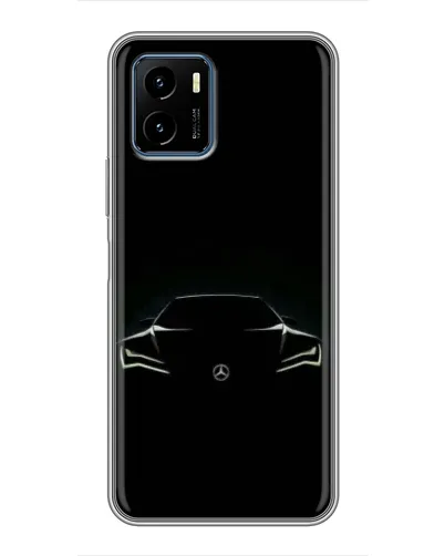 Чехол для Vivo Y15s с картинкой «Mercedes — силуэт авто» Чехол для Vivo Y15s с картинкой «Mercedes — силуэт авто»