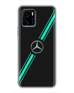 Чехол для Vivo Y15s с картинкой «Спортивные линии Mercedes» Чехол для Vivo Y15s с картинкой «Спортивные линии Mercedes»