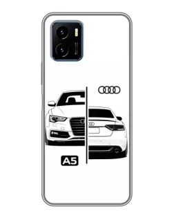 Чехол для Vivo Y15s с картинкой «Audi — контрастный дизайн»