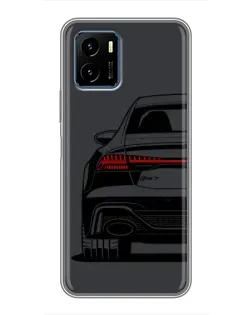 Чехол для Vivo Y15s с картинкой «Задняя часть Audi — арт»