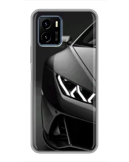 Чехол для Vivo Y15s с картинкой «Lamborghini фары детализация»