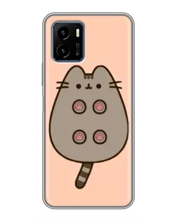 Чехол для Vivo Y15s с картинкой «Пушин пузиком кверху»