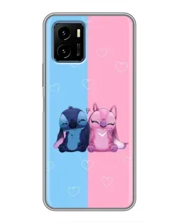 Чохол для Vivo Y15s з картинкою «Stitch та Angel Love»