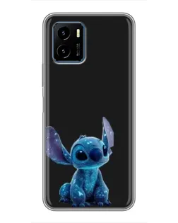 Чохол для Vivo Y15s з картинкою «Стіч на чорному»