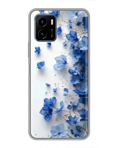 Чехол для Vivo Y15s с картинкой «Голубой цветочный каскад» Чехол для Vivo Y15s с картинкой «Голубой цветочный каскад»