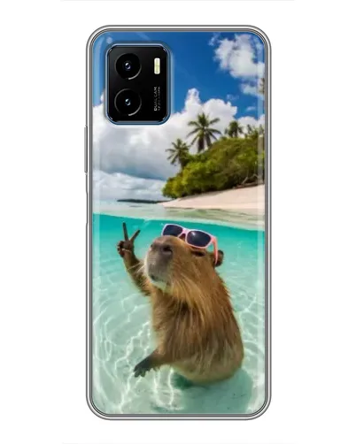 Чехол для Vivo Y15s с картинкой «Капибара на море» Чехол для Vivo Y15s с картинкой «Капибара на море»
