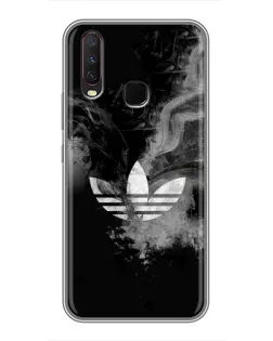 Чехол для Vivo Y17 с картинкой «Абстрактный дым Adidas»