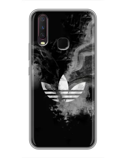 Чехол для Vivo Y17 с картинкой «Абстрактный дым Adidas»