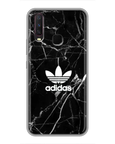 Чехол для Vivo Y17 с картинкой «Белый мрамор Adidas»