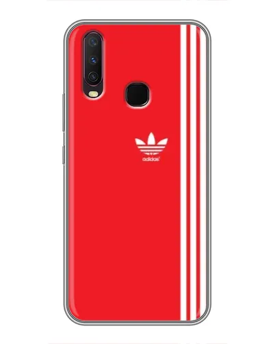Чехол для Vivo Y17 с картинкой «Красный минимализм Adidas»