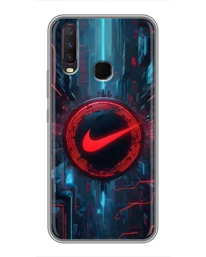 Чехол для Vivo Y17 с картинкой «Техногенный стиль Nike» Чехол для Vivo Y17 с картинкой «Техногенный стиль Nike»