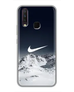 Чехол для Vivo Y17 с картинкой «Nike — зимние горы»