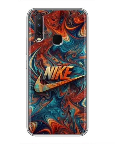 Чехол для Vivo Y17 с картинкой «Nike в абстракции» Чехол для Vivo Y17 с картинкой «Nike в абстракции»