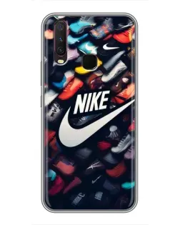Чехол для Vivo Y17 с картинкой «Коллекция кроссовок Nike»
