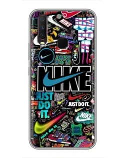 Чохол для Vivo Y17 з картинкою «Яскравий колаж Nike»