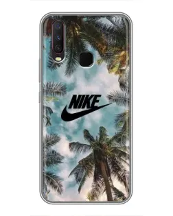 Чохол для Vivo Y17 з картинкою «Тропічний принт Nike»