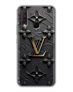 Чехол для Vivo Y17 с картинкой «Кожаная текстура LV»